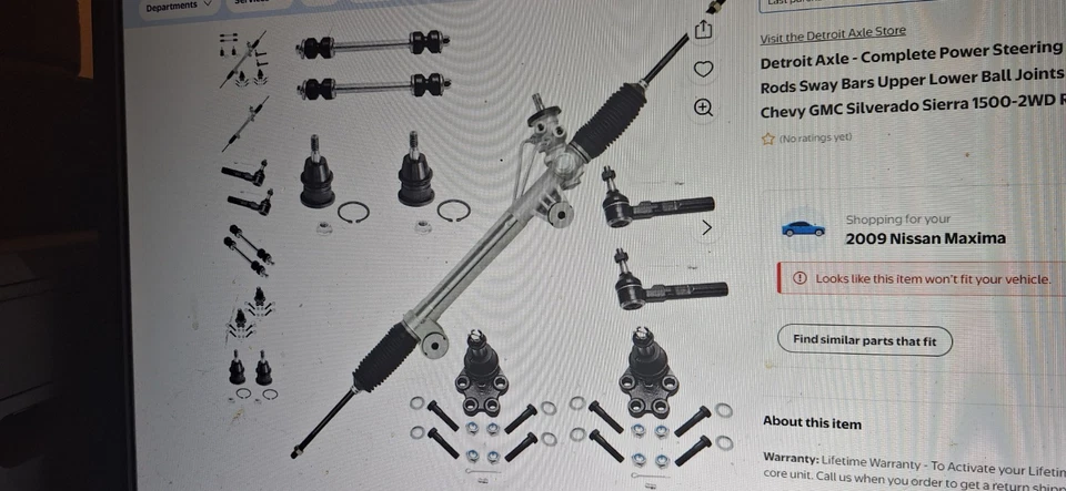 Suspension Stabilizer Bar Link Kit QuickSteer K80631.  Also Four Other Items  - Image 4 of 4