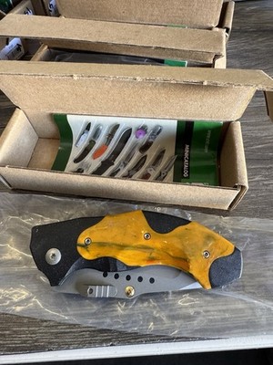 RARE Columbia River CRKT 1150 Horus Assisted Open Orange/Black Nib !!! Mint