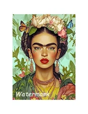 Frida Kahlo Inspired Cotton Quilt Block Multi Szs FrEE ShiPPinG (F27