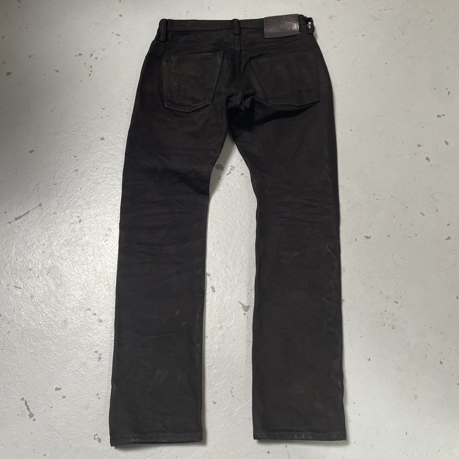 Iron Heart x Self Edge Black Overdyed Selvedge 21oz Denim Jeans Made Japan 30x30