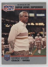 1990 Pro Set Super Bowl XXV Silver Anniversary Box Set George Seifert #131 04rl