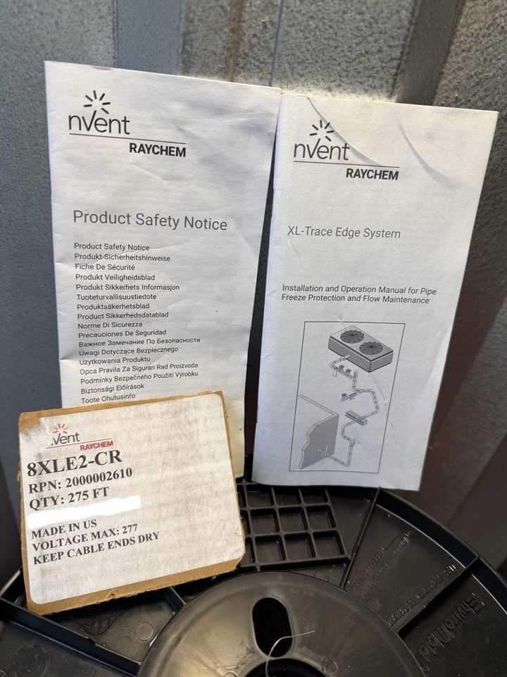 nVent RAYCHEM 8XLE2-CR XL Trace Edge Parallel Self-Regulating Heating ...