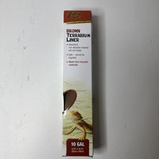 Zilla Reptile Terrarium Floor Liners Brown 10 Gallon