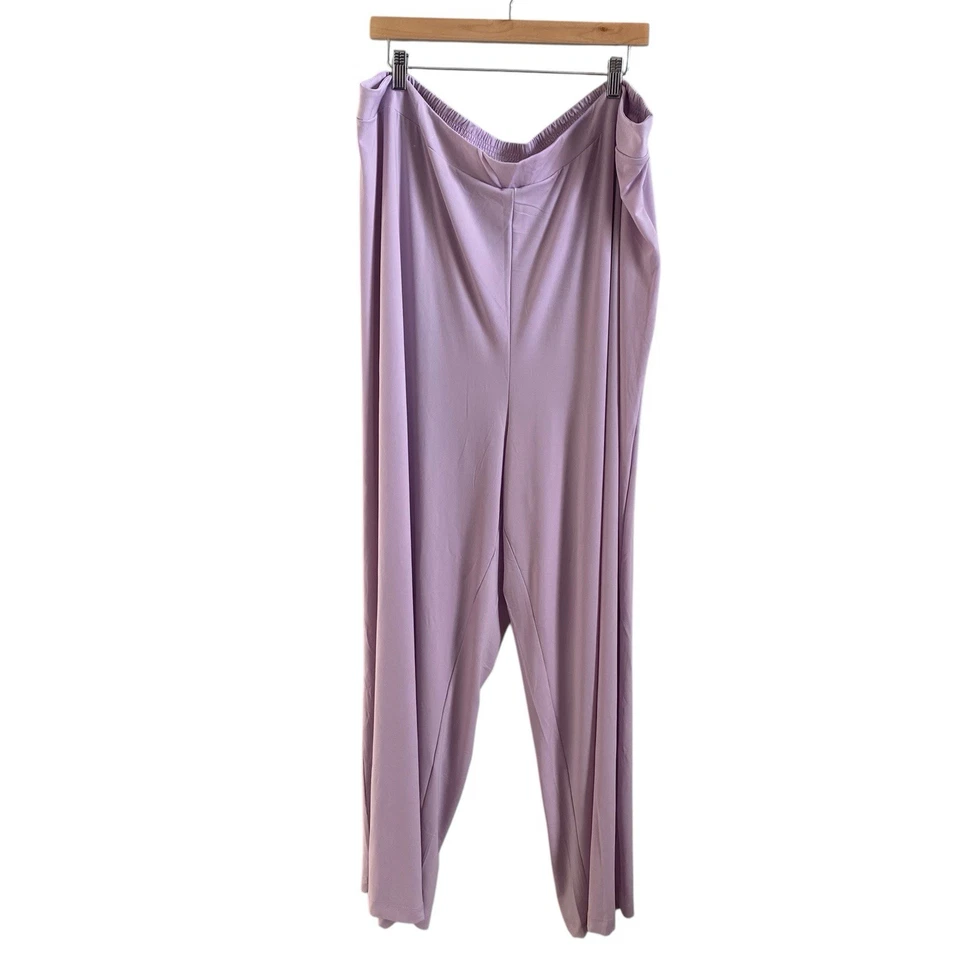 NWOT Roaman's Lilac Light Purple Sequin Three Piece Pant Suit Size 30W - Image 2 of 4