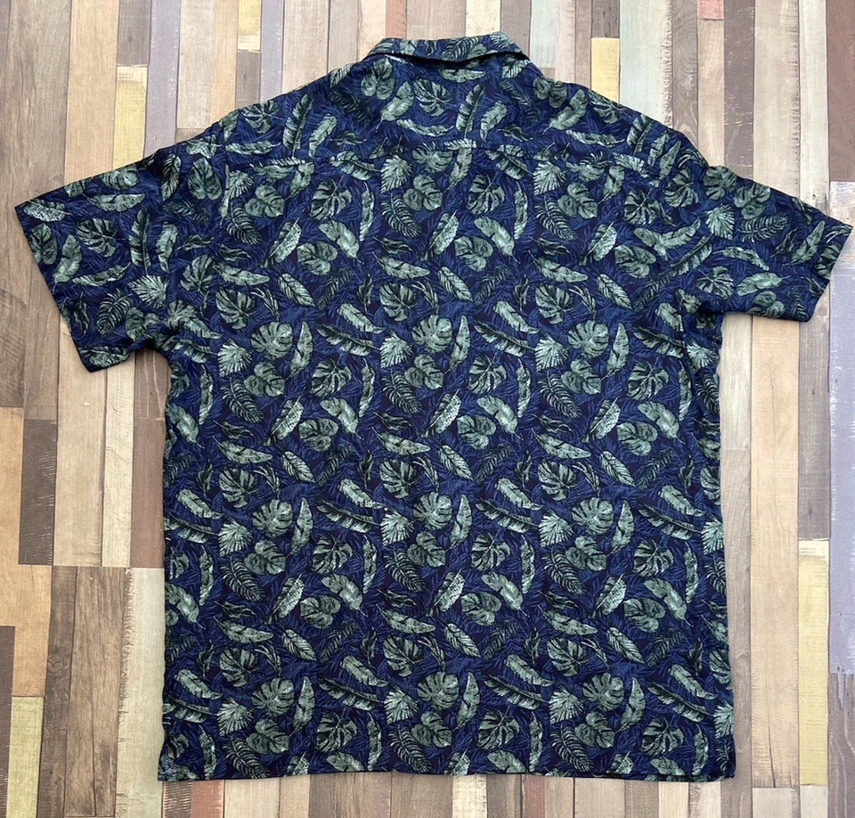 Vintage Chaps Mens BNWT Hawaiian Short Sleeve Shirt XL Extra Large Open Collar - Image 2 of 4