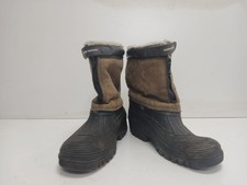 Cotton Traders Women's Black/Brown Faux-Suede Zip Up Boot. UK(8)EU(42)-VL-3089VB