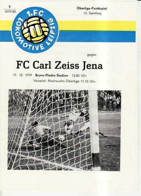 Programme De Foot - 1. FC Lok Leipzig Vs FC Coleraine - Coupe D'Europe 1977/78