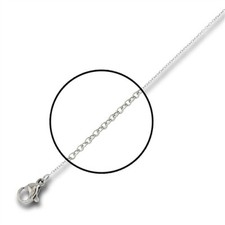 STAINLESS STEEL ROUND CABLE CHAIN .8 mm 18 in