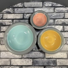Franco Bucci 3 pc Stacking Bowl Set For Neiman Marcus Italian Modernist Vintage