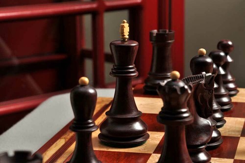 The Zagreb '59 Chess Set - Pieces Only - 3.875" King - Rosewood Stained - Picture 9 of 11