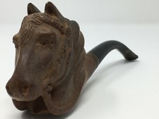 Pipe Ancienne Bois Bruyère Cheval Pipe Old Wood Heather Horse