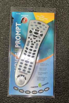 Radio Shack Voice Prompt Universal Remote Control 15-2146