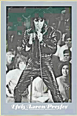 Elvis Aaron Presley Comeback Special  11 cmx8 cm Blechschild Miniblechschild +
