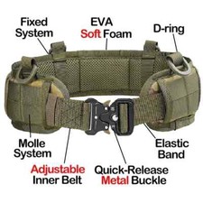Tactical Belt Quick Release Outdoor Belt Metal Nylon Sports Men and Women Belt
