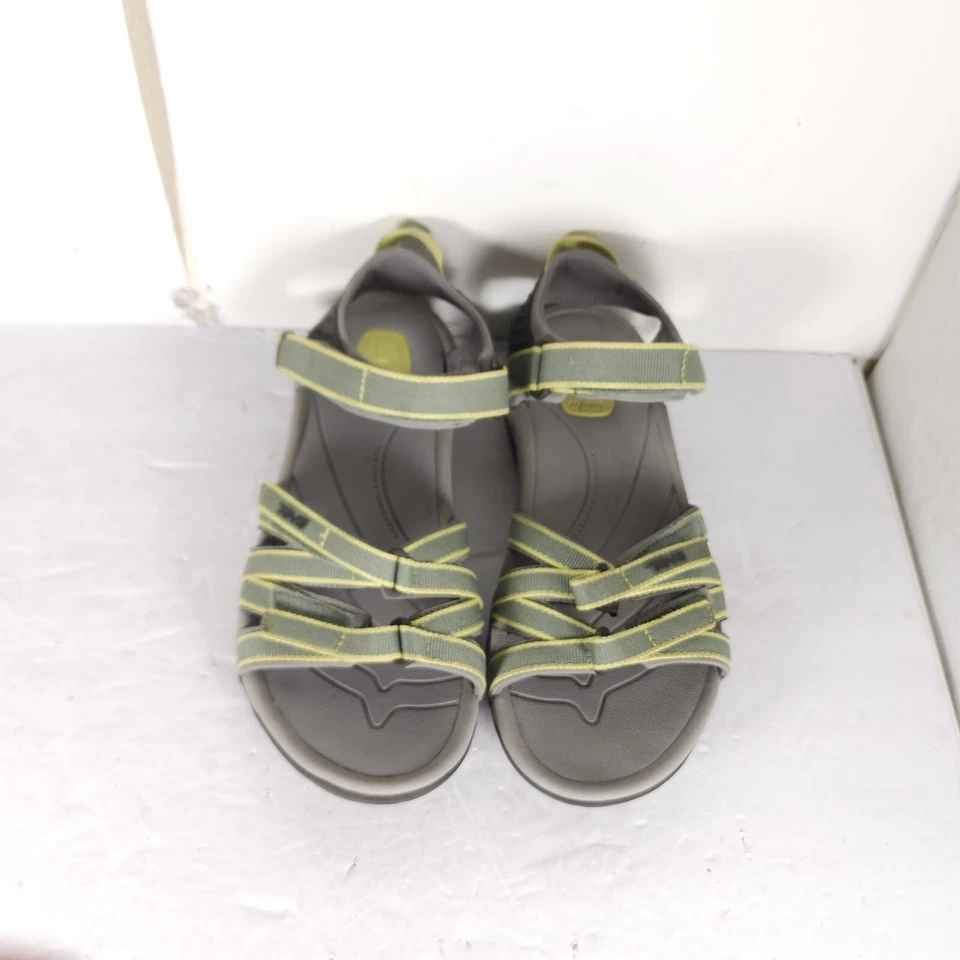 Sandalias deportivas Teva para mujer Tirra US6,5 verdes planas senderismo con tiras Foto 4 de 4
