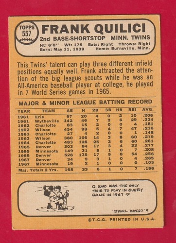1968 Topps Baseball Cards Scegli una carta a scelta 295-660 EX X-MT 1/25 Set Break - Foto 426 di 490