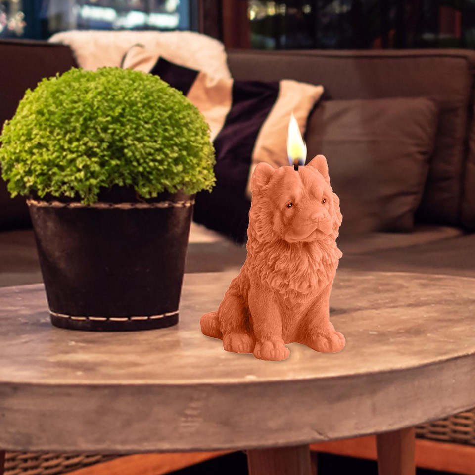 3D Silicone Molds Chow Chow Shape Mold Resin DIY Craft Wax Melting