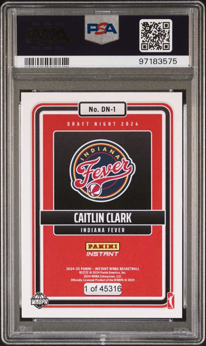 PSA 10 Caitlin Clark RC ROOKIE #DN1 2024 Panini Instant WNBA