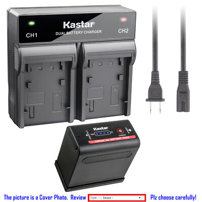 Kastar Battery AC Rapid Charger for BP-970G BP-975 & Canon C2 FV1 DM-MV1 DM-MV10