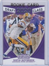 JUSTIN JEFFERSON ROOKIE CARD 2020 Draft Class RC Football LSU TIGERS VIKINGS
