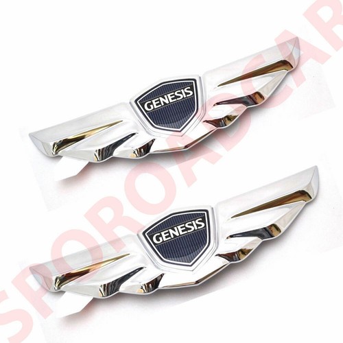 Front + Tail Trunk Emblem 2PCS for Hyundai GENESIS V6 Sedan 2011-2012 OEM Parts - 第 1/4 張圖片