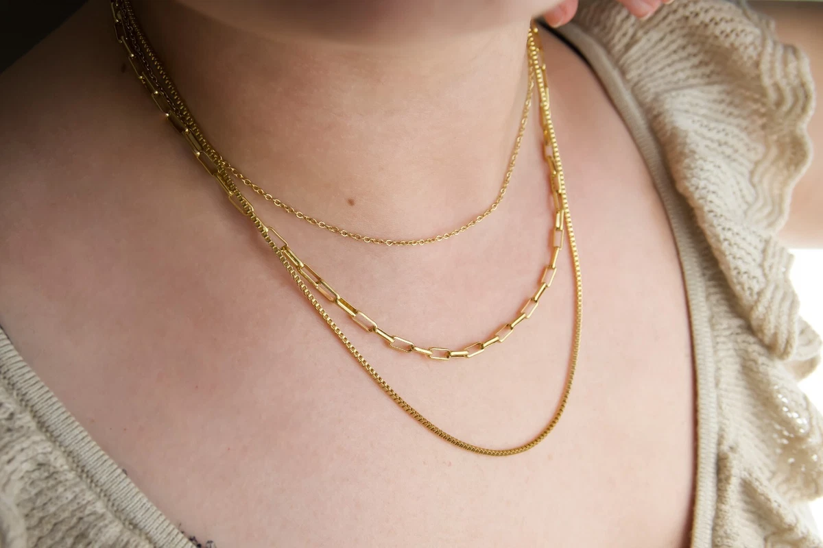 Ebay gold hotsell necklace