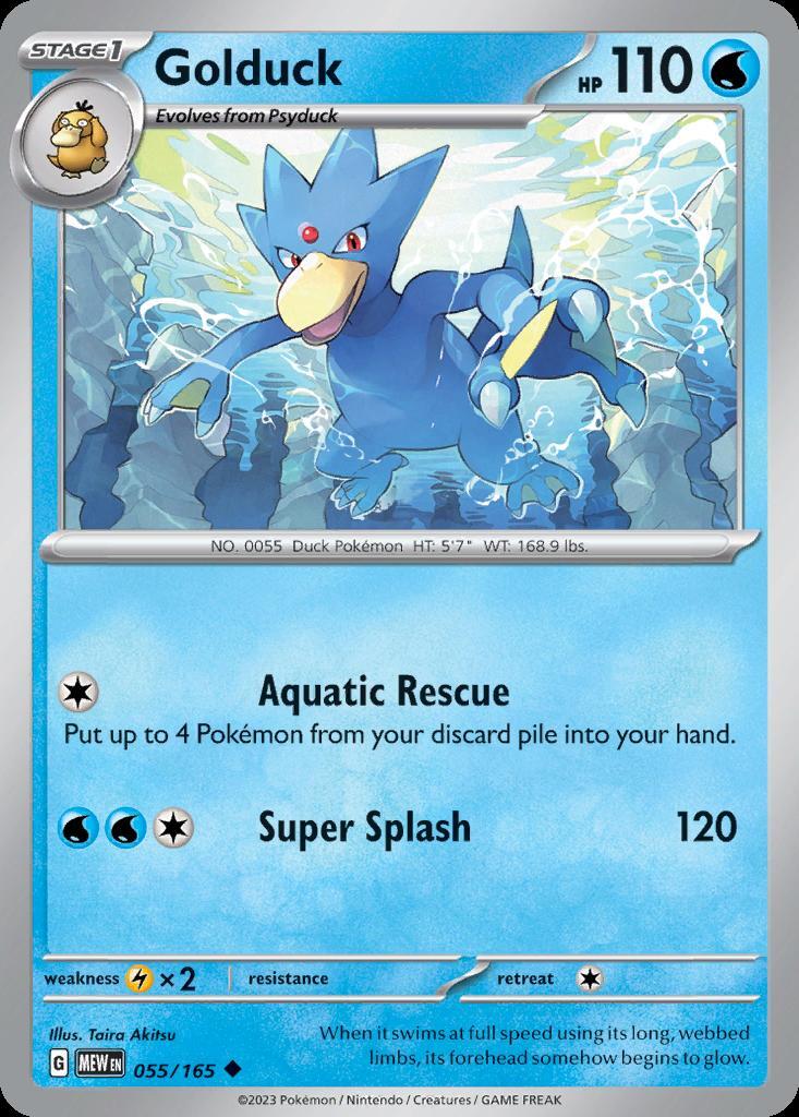 Pokemon Golduck (55/207) 151 NM