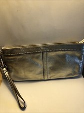 Coach Clutch Gold Shiny Metallic Elegant Prom Mother Of The Bride 10" L x 5" W