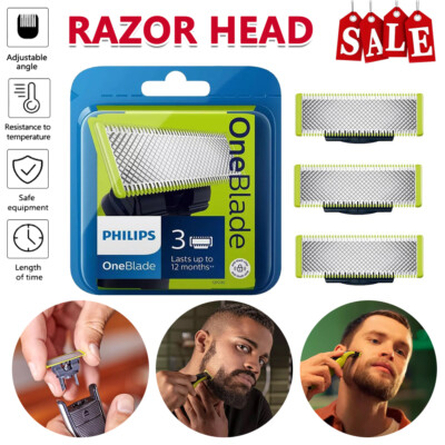 3x Qualität Ersatzklingen Philips OneBlade QP230/50 Rasierklingen 3er Pack NEU