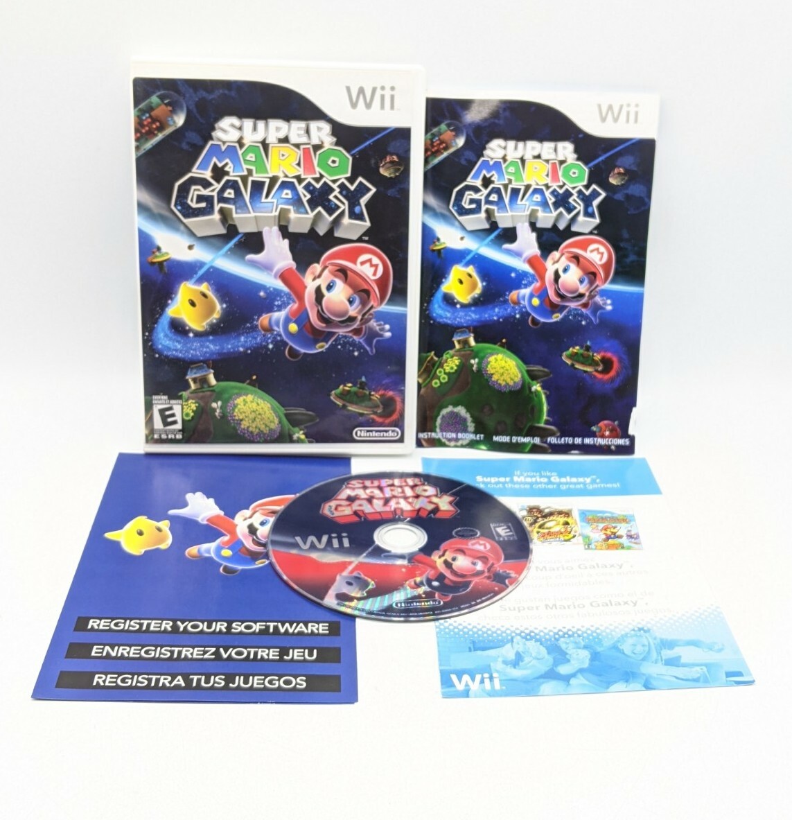 Super Mario Galaxy (Nintendo Wii, 2007) Video Game Complete