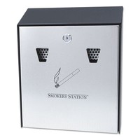 Rubbermaid Commercial Smokers' Station Wall Mounted Receptacle, - Rcpr1012ebk on sale Rubbermaid Commercial Smokers' Station Wall Mounted Receptacle, - Rcpr1012ebk on sale