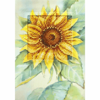 Orchidea Z�hlte Kreuzstich-Kit: Gr��e Karte: Sonnenblume