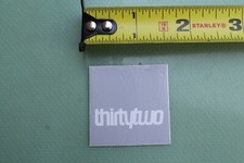 THIRTY TWO 32 Snowboards Grey SNOW Snowboarding Vintage STICKER