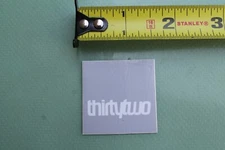 THIRTY TWO 32 Snowboards Grey SNOW Snowboarding Vintage STICKER