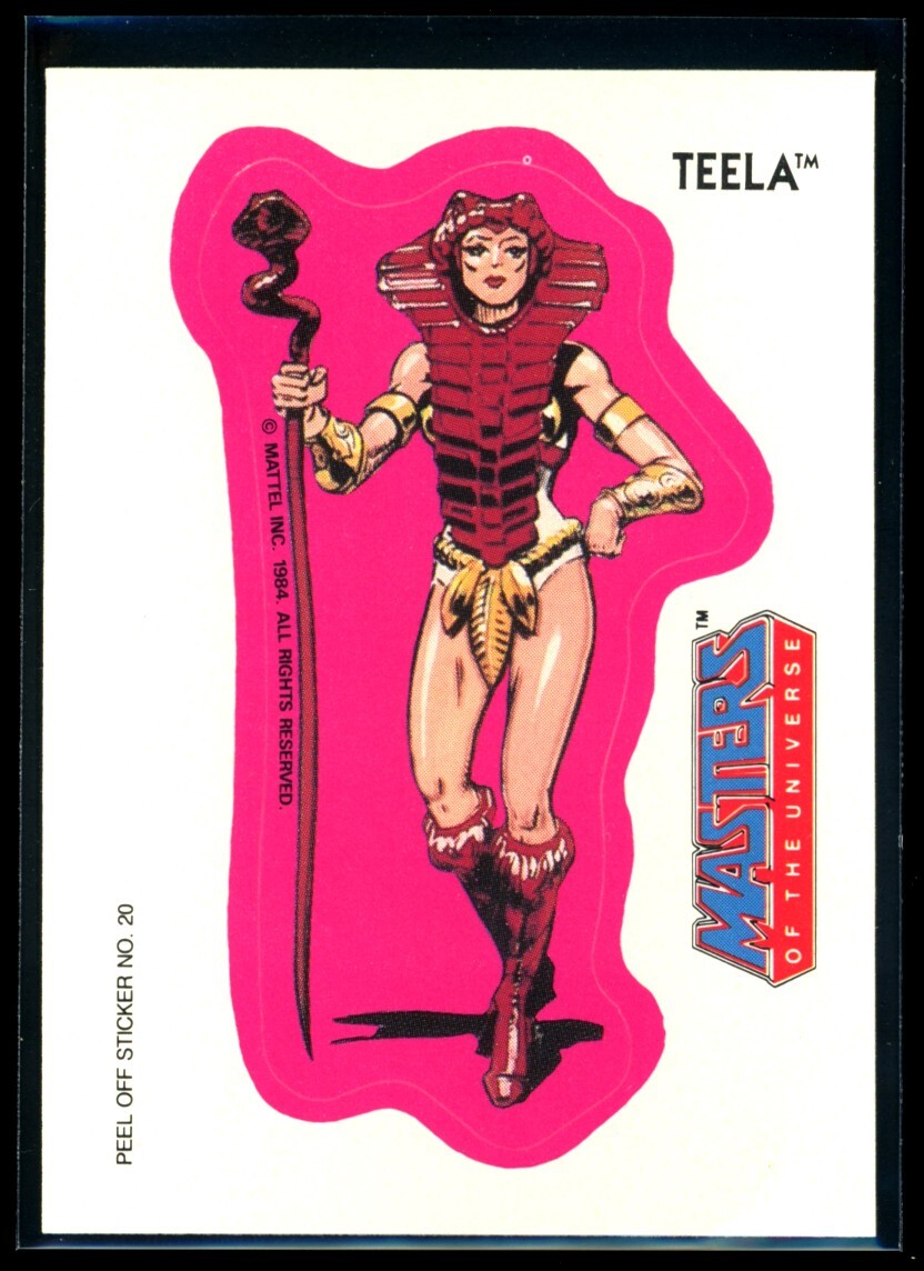 Vintage TEELA 1984 Masters of the Universe Sticker #20 NM C1 MOTU Collectible  