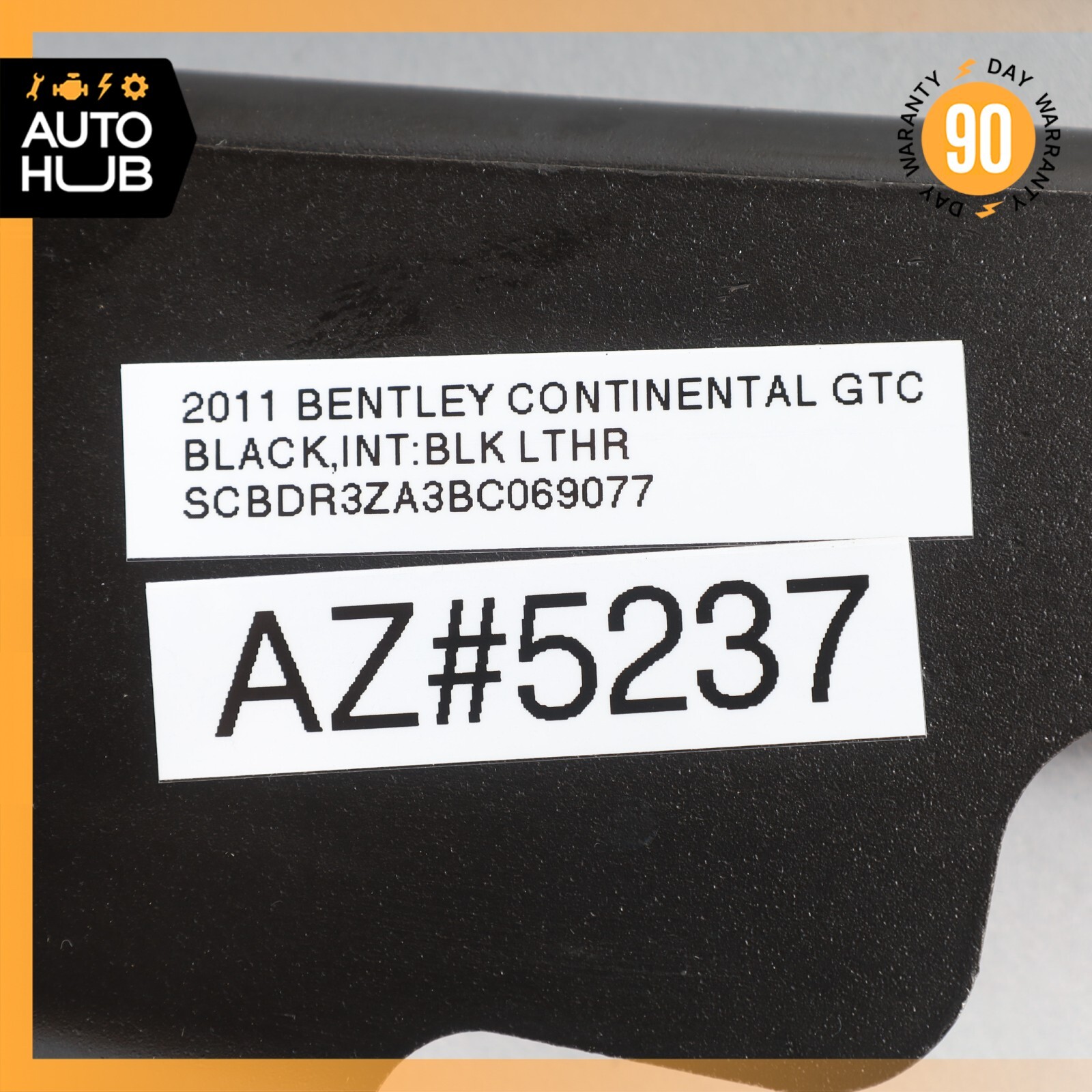 2011 Bentley Continental GTC Left Driver Side Seat Belt Bracket OEM