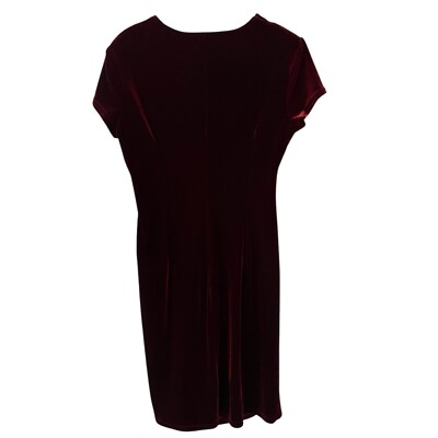 Vtg 90s Robbie Bee Velvet Dress Size 14 Y2K Whimsigoth Fairygrunge Made In  USA