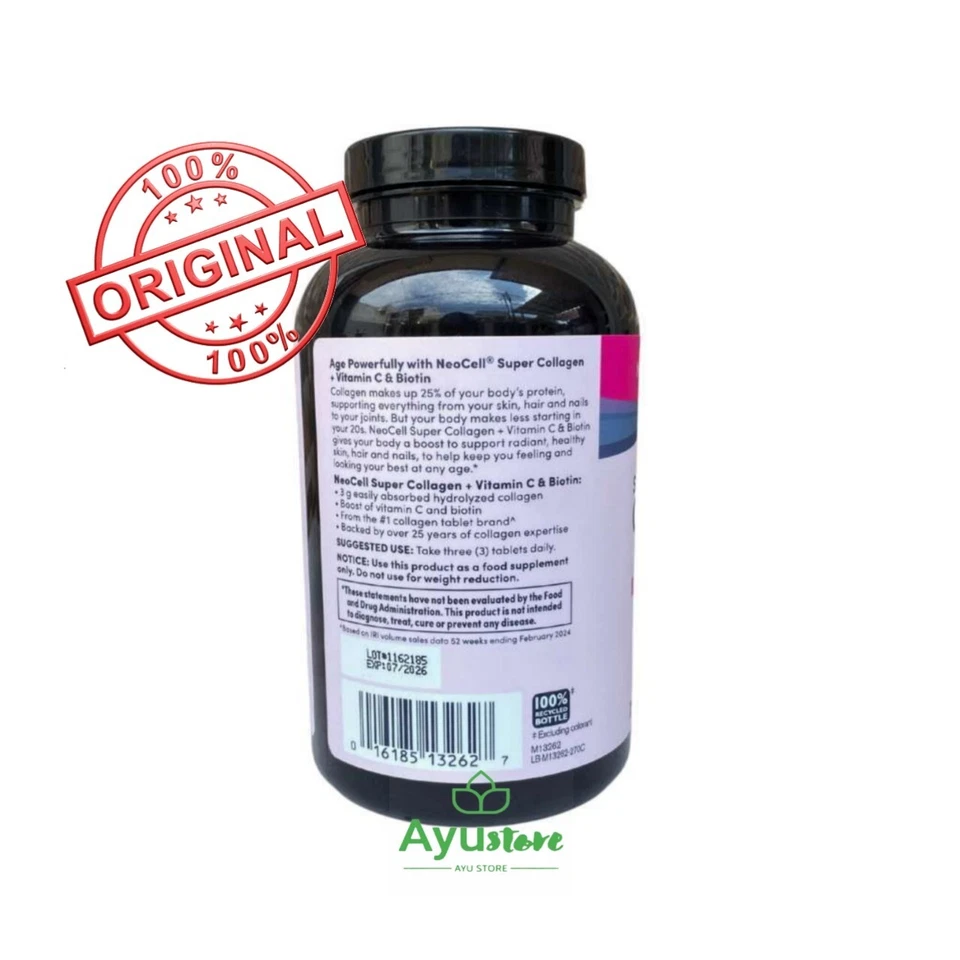 New;; Neocell super collagen+ vitamin c biotin 360ct,100% Original! - Image 3 of 3