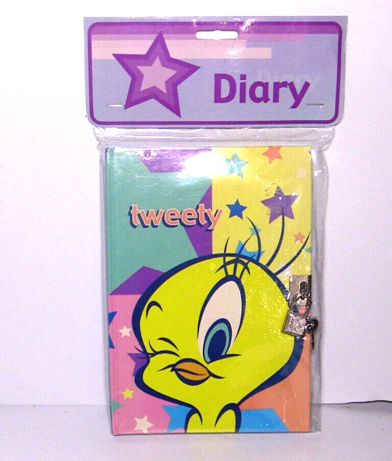 Vtg 1990s Looney Tunes -Tweety Bird Diary NEW in package 6x9 w