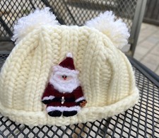 Handmade Wool Christmas Holiday Hat Baby Kids Toddlers