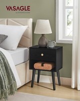 VASAGLE Bedside Tables, Set of 2, Side Table with Storage Drawer, LET855B56