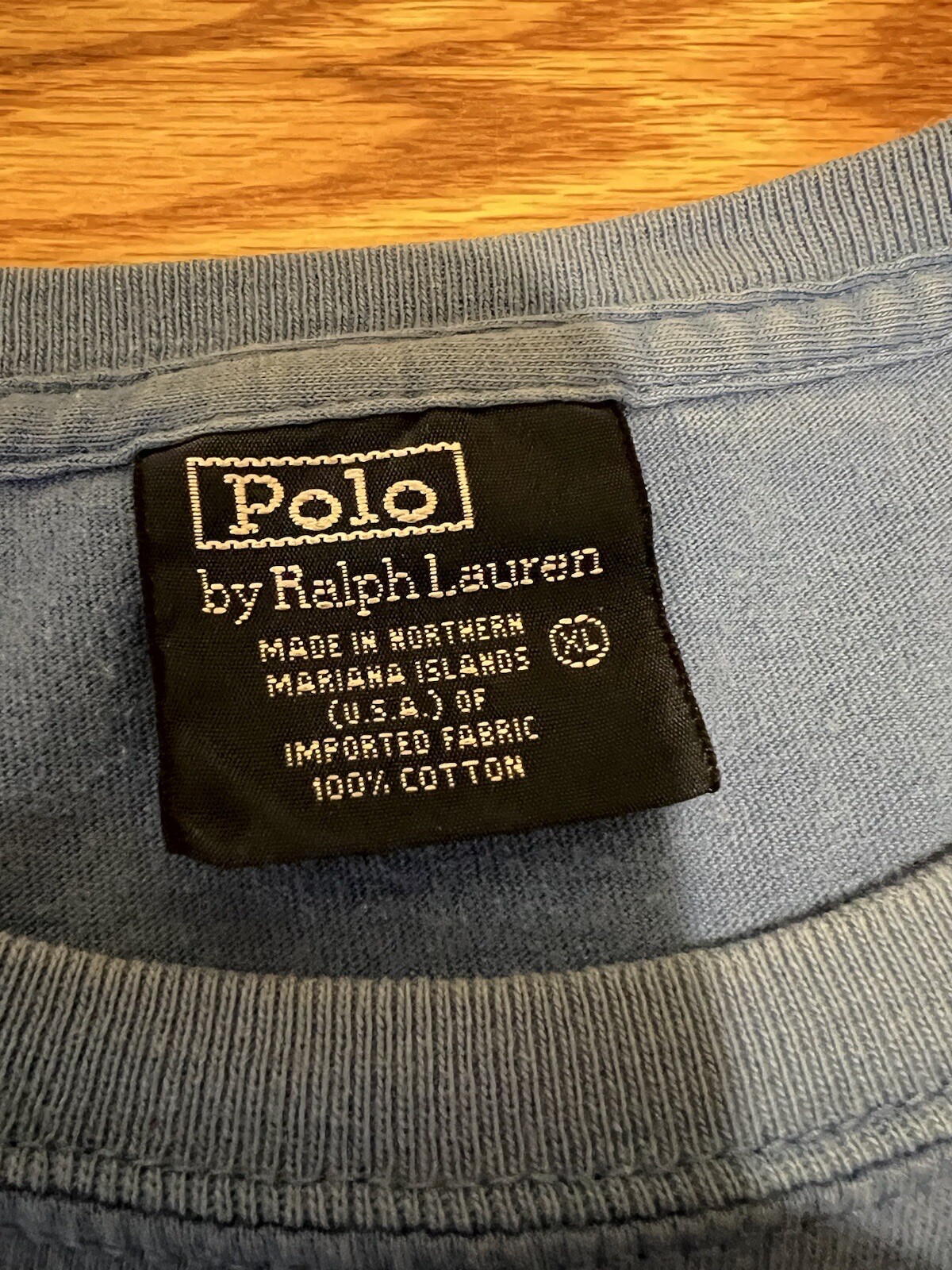 Polo Ralph Lauren T Shirt Blu Rosso Pony Manica Corta Uomo XL