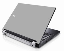 SILVER GRAY Vinyl Lid Skin Cover Decal fits Dell Latitude E5400 Laptop