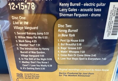(CD)12.15.78／Kenny Burrell 12-15-78 by Kenny Burrell (CD, Jul-1999, 2 Discs, 32 Jazz