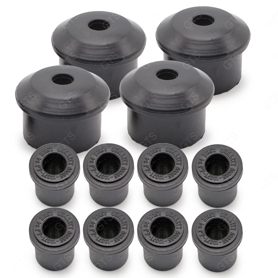 Fits Toyota Corolla 1974 79 Set Front Rear Leaf Spring Shackle Bushing Rubber - Image 3 of 4