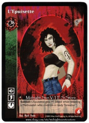 L'Epuisette Toreador Antitribu Kindred Most Wanted V:TES VTES Vampire CCG