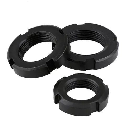 Round Slotted Locknut Retaining Nut Select M10 M12 M14 M18 M22 M25 M26 M27 etc.