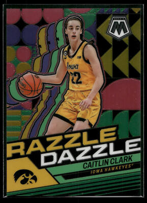 2024 Panini Caitlin Clark Collection MOSAIC RAZZLE DAZZLE PRIZM SP