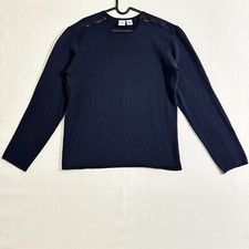 Authentic Armani Exchange Women Size Large Navy Lightweight Sweater