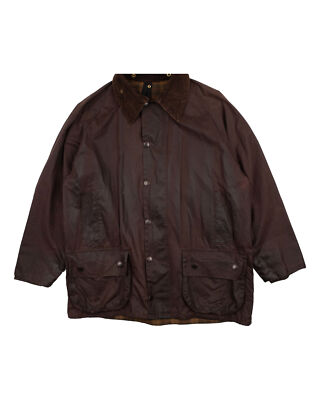 Barbour Beaufort Classic Vintage Waxed Field Jacket size L-XL 